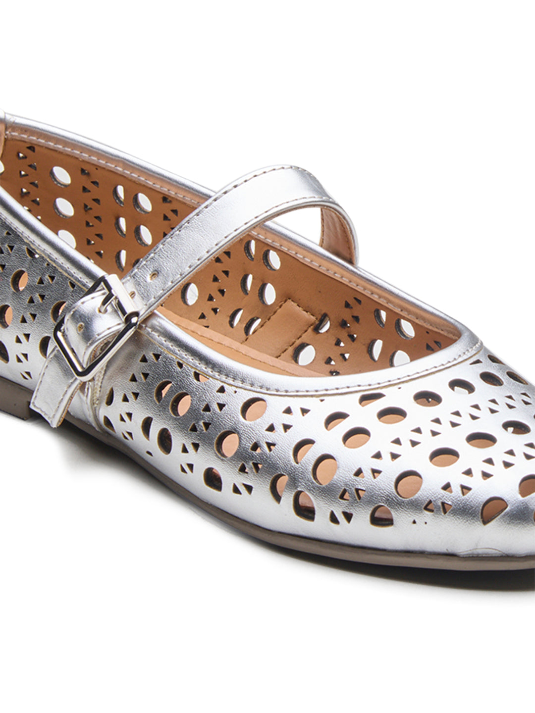 Celeste Mary Janes Silver
