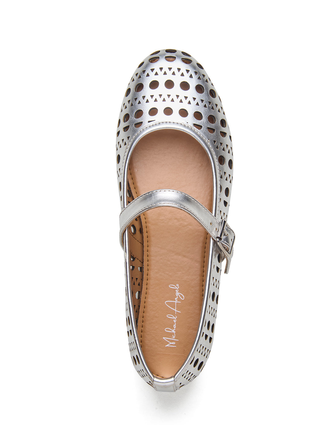 Celeste Mary Janes Silver
