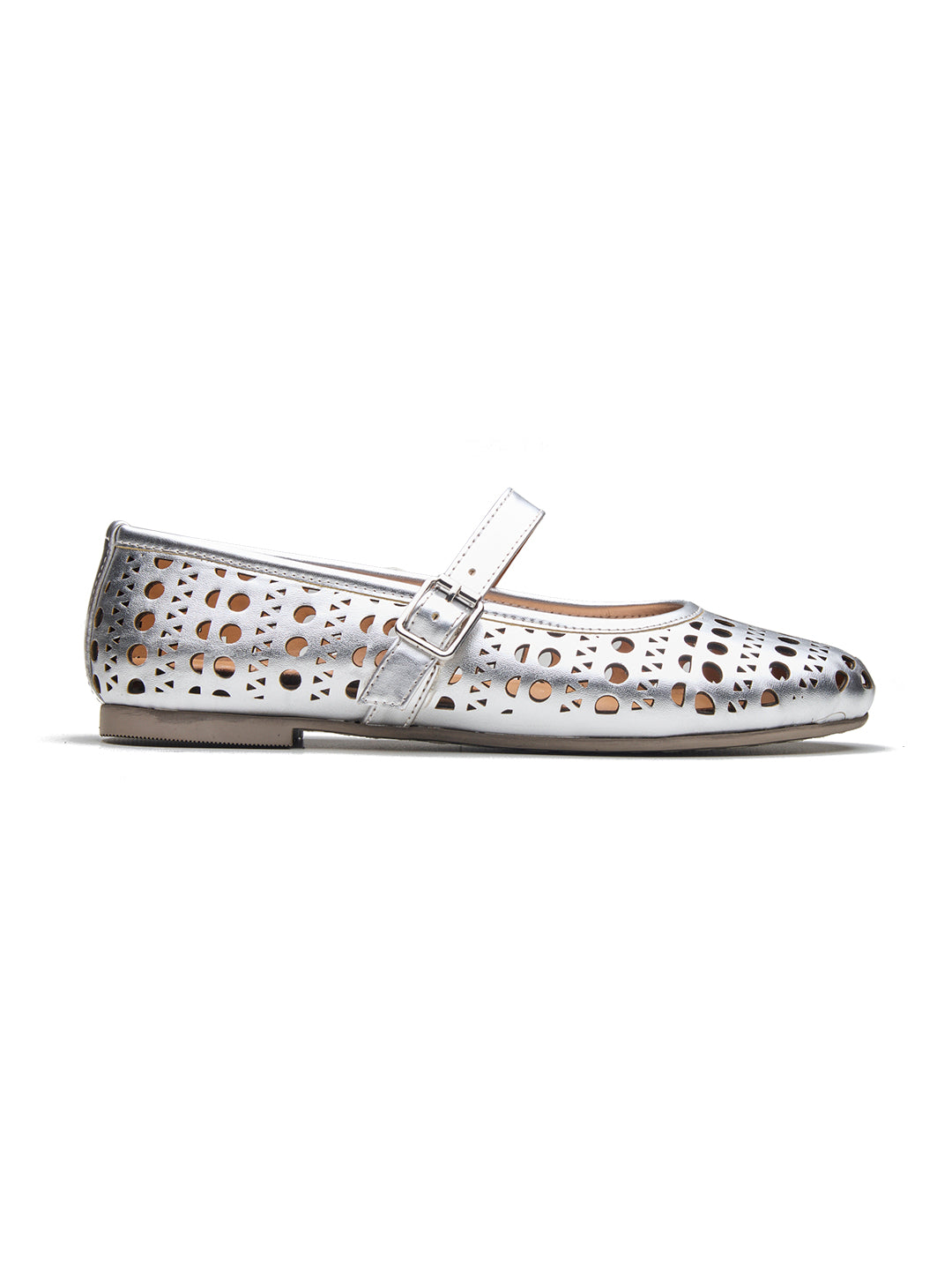 Celeste Mary Janes Silver