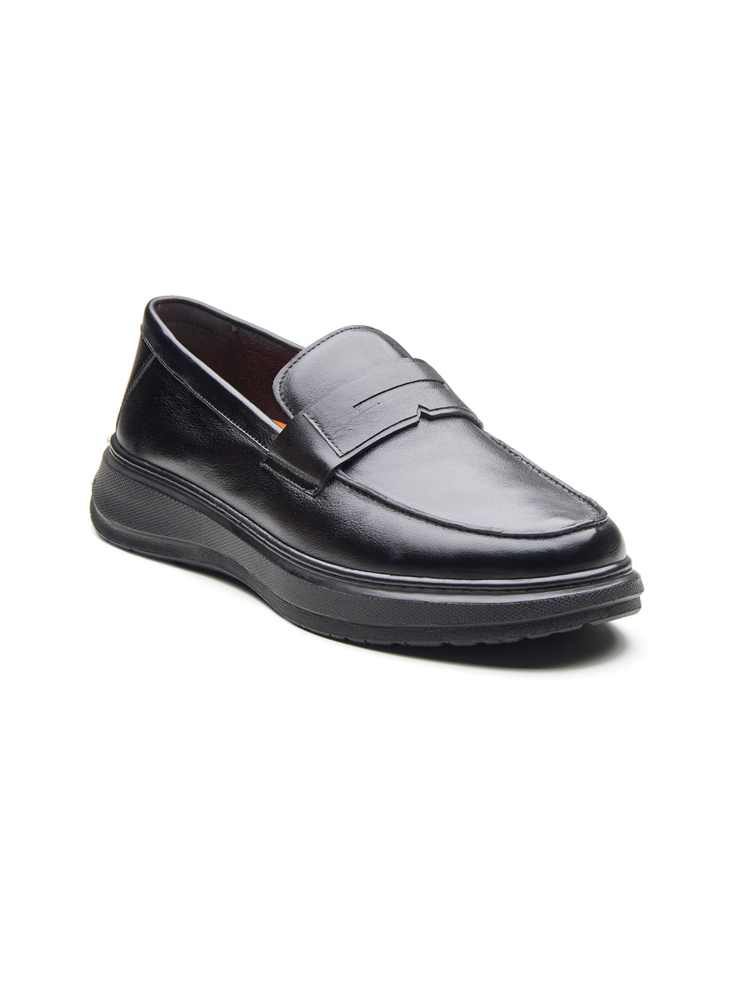 Ilario Leather Comfort Slip-on Shoes Black