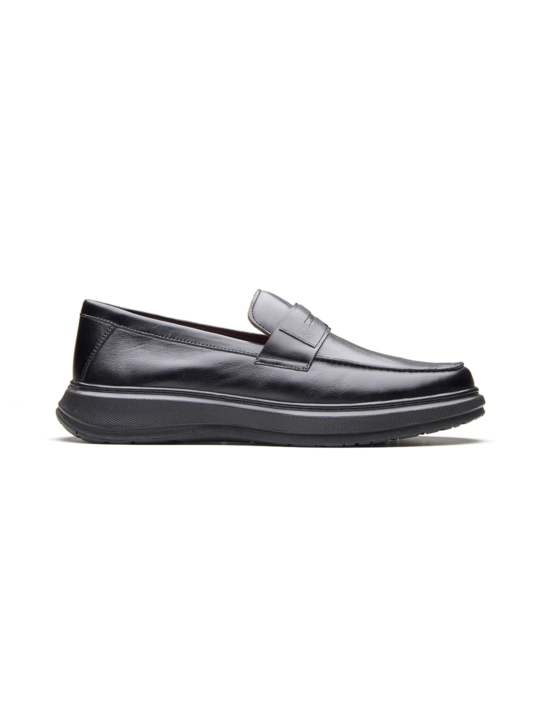 Ilario Leather Comfort Slip-on Shoes Black