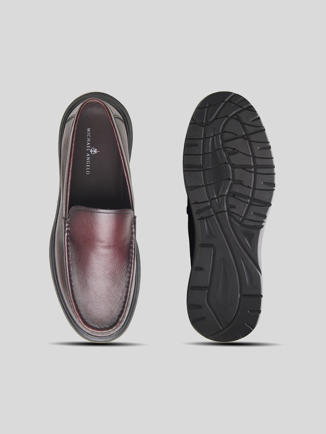 Tonali Leather Formals Bordo
