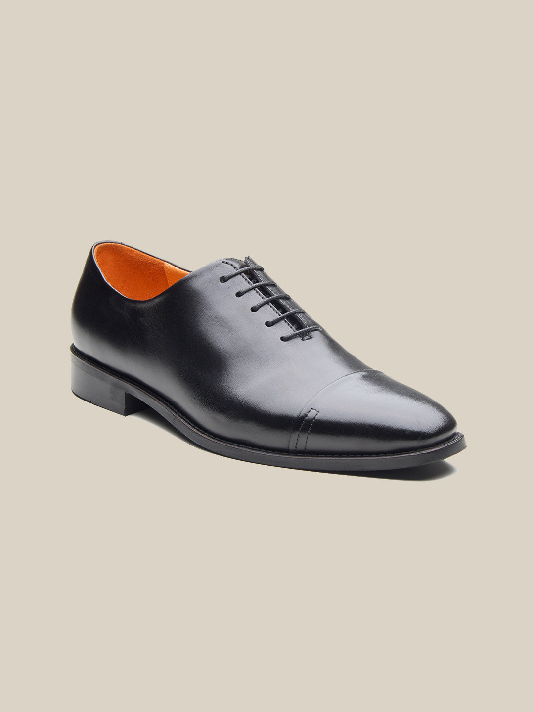 Emilio Leather Derby Shoes Black