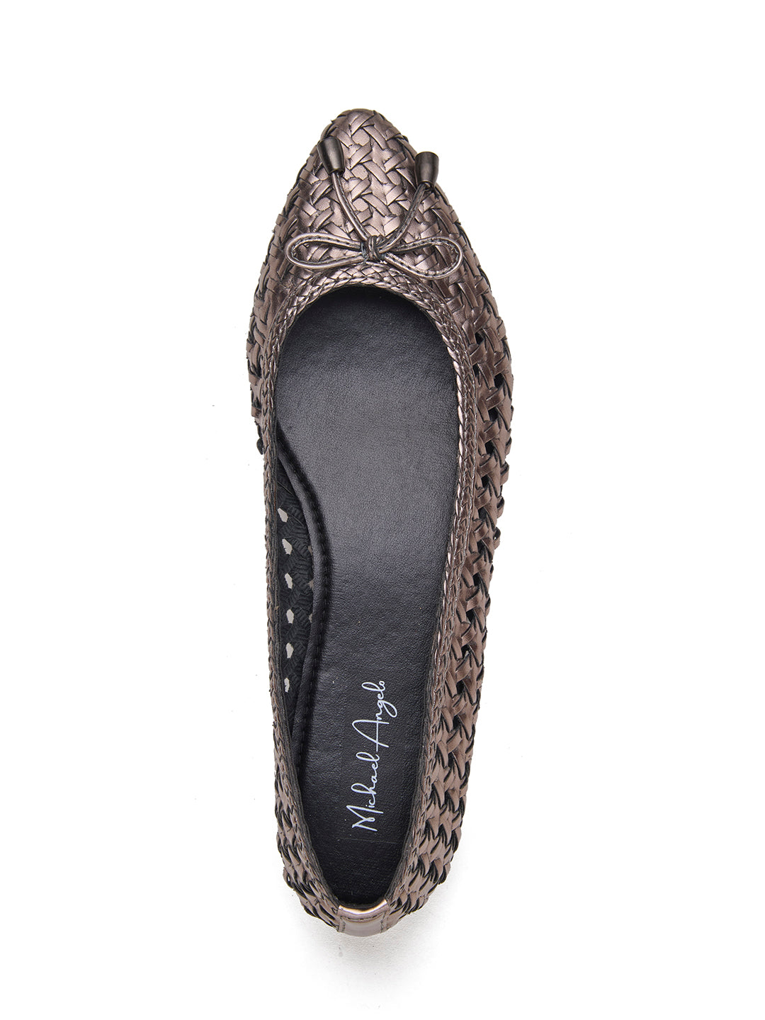 Velours Ballerinas Gunmetal