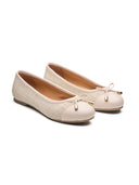 Michael Angelo's Sophie Ballerinas For Women (Cream)