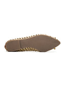 Michael Angelo's Velours Ballerinas For Women (Gold)