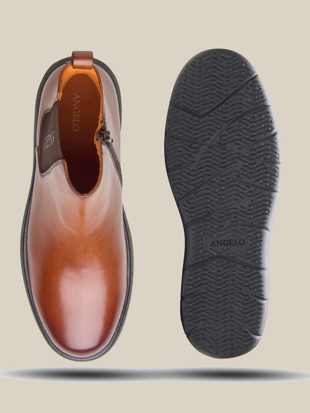 Moreno Leather Boots Tan