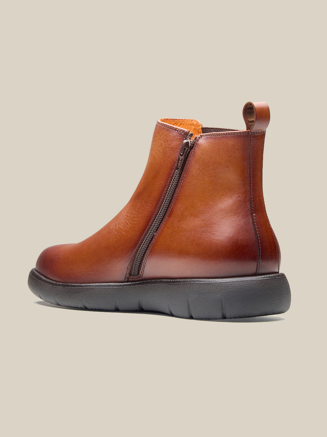 Moreno Leather Boots Tan