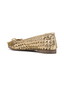 Michael Angelo's Velours Ballerinas For Women (Gold)