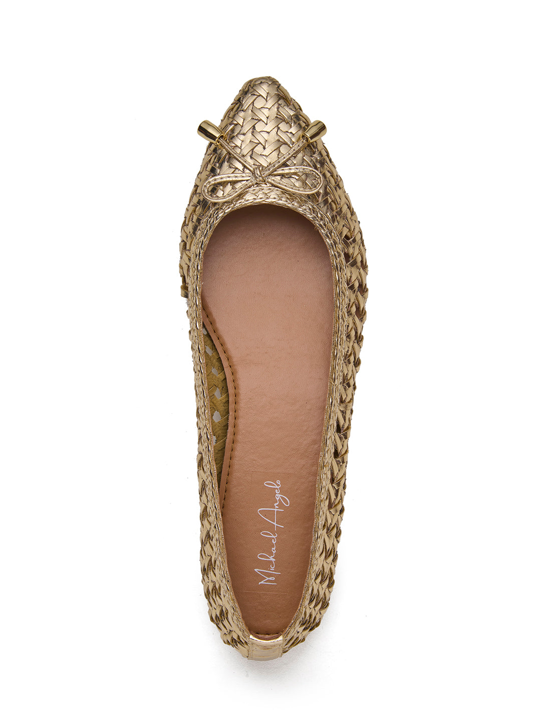 Velours Ballerinas Gold