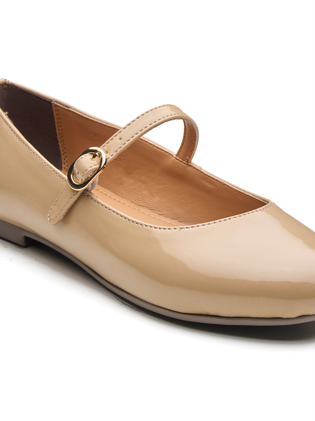 Amour Mary Janes Dark Beige