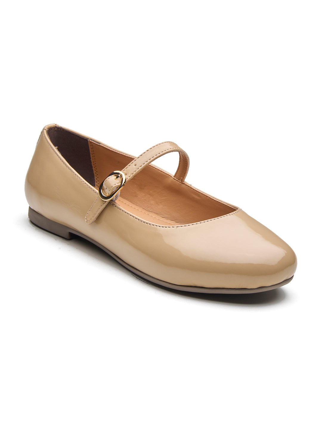 Amour Mary Janes Dark Beige