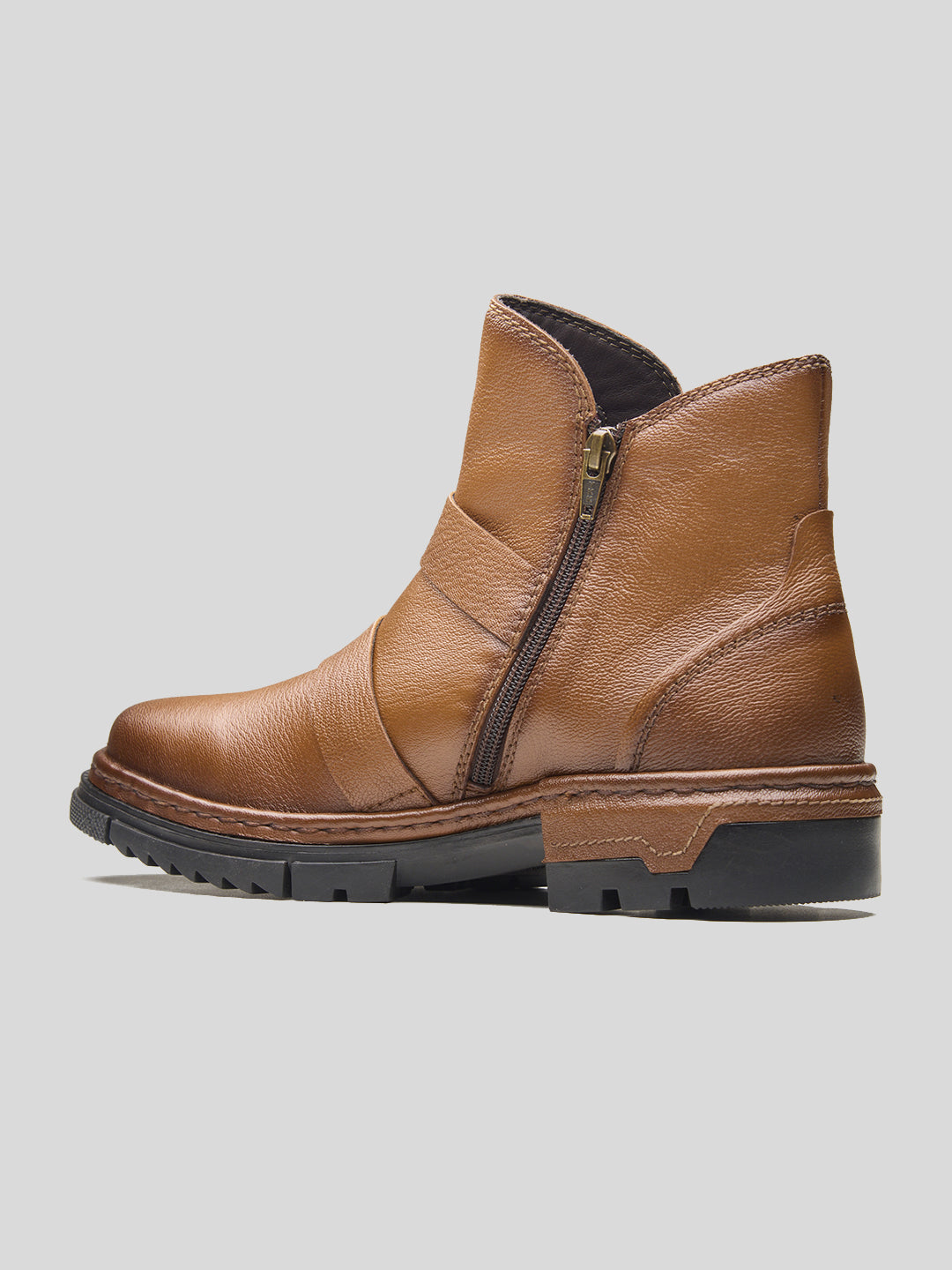 Manuel Leather Boots Tan