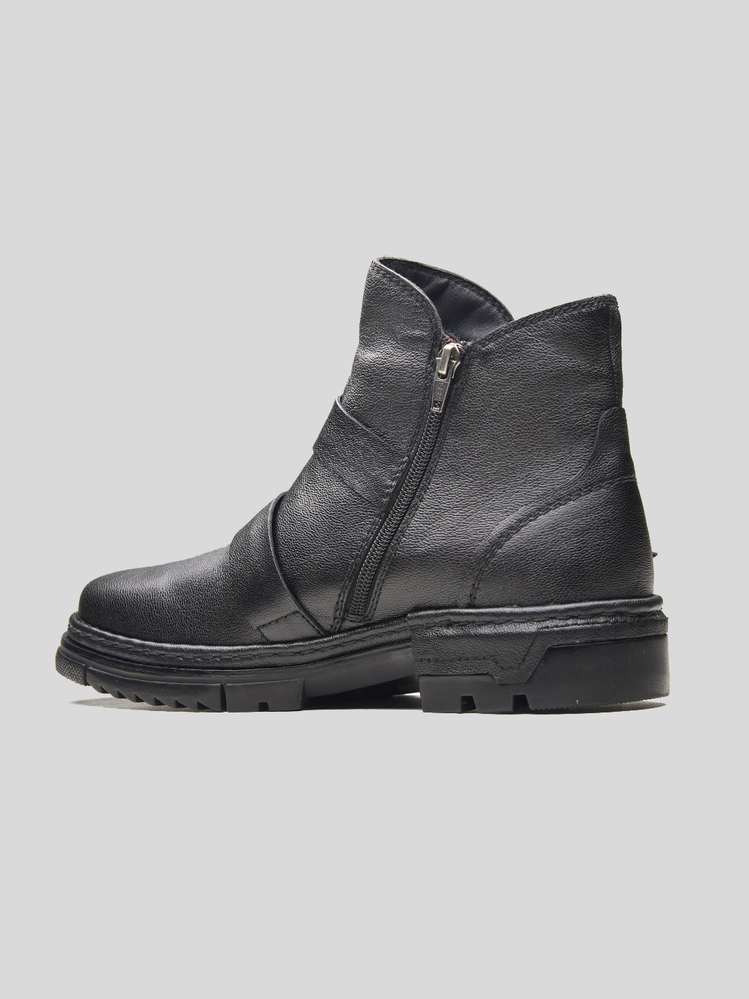 Manuel Leather Boots Black