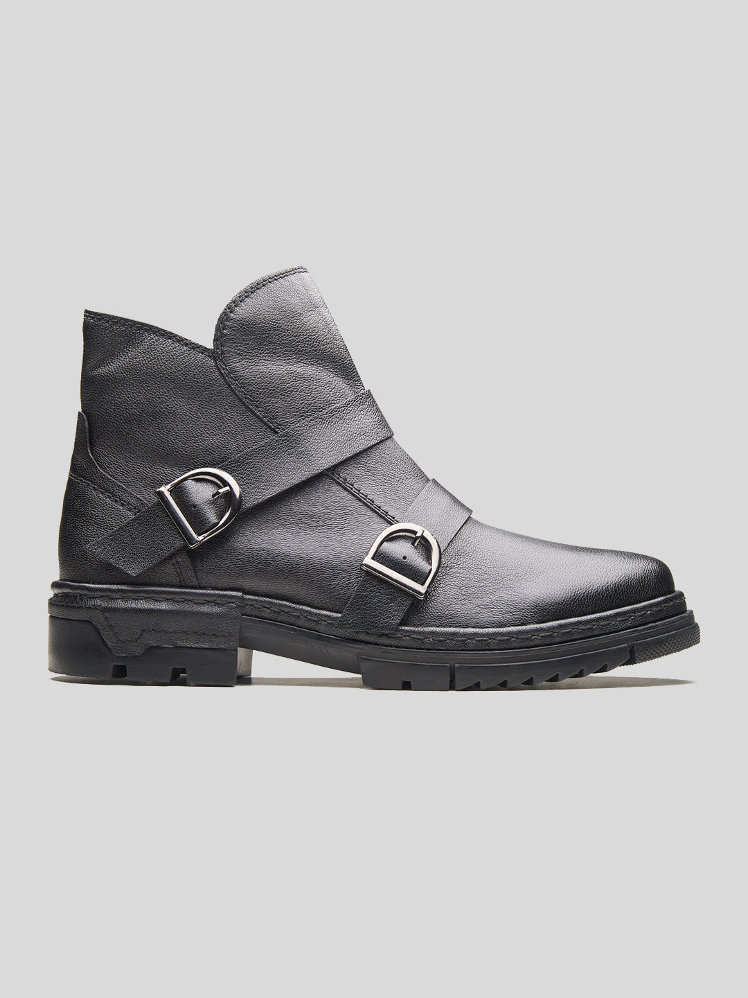 Manuel Leather Boots Black