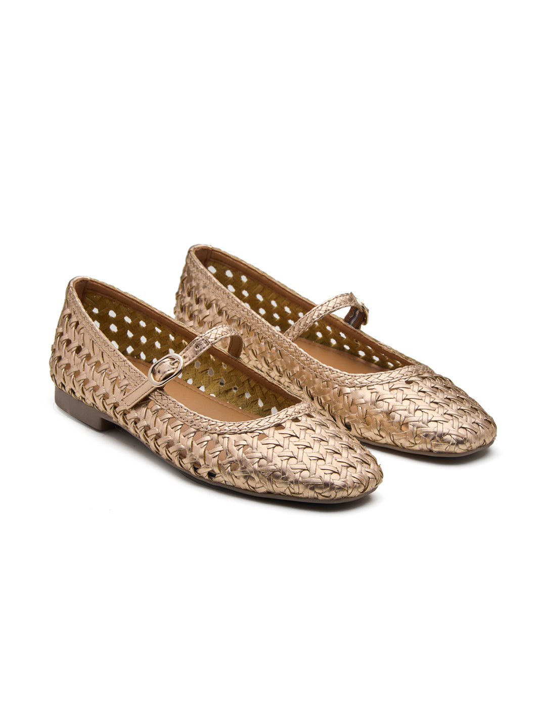 Grisete Mary Janes Rosegold
