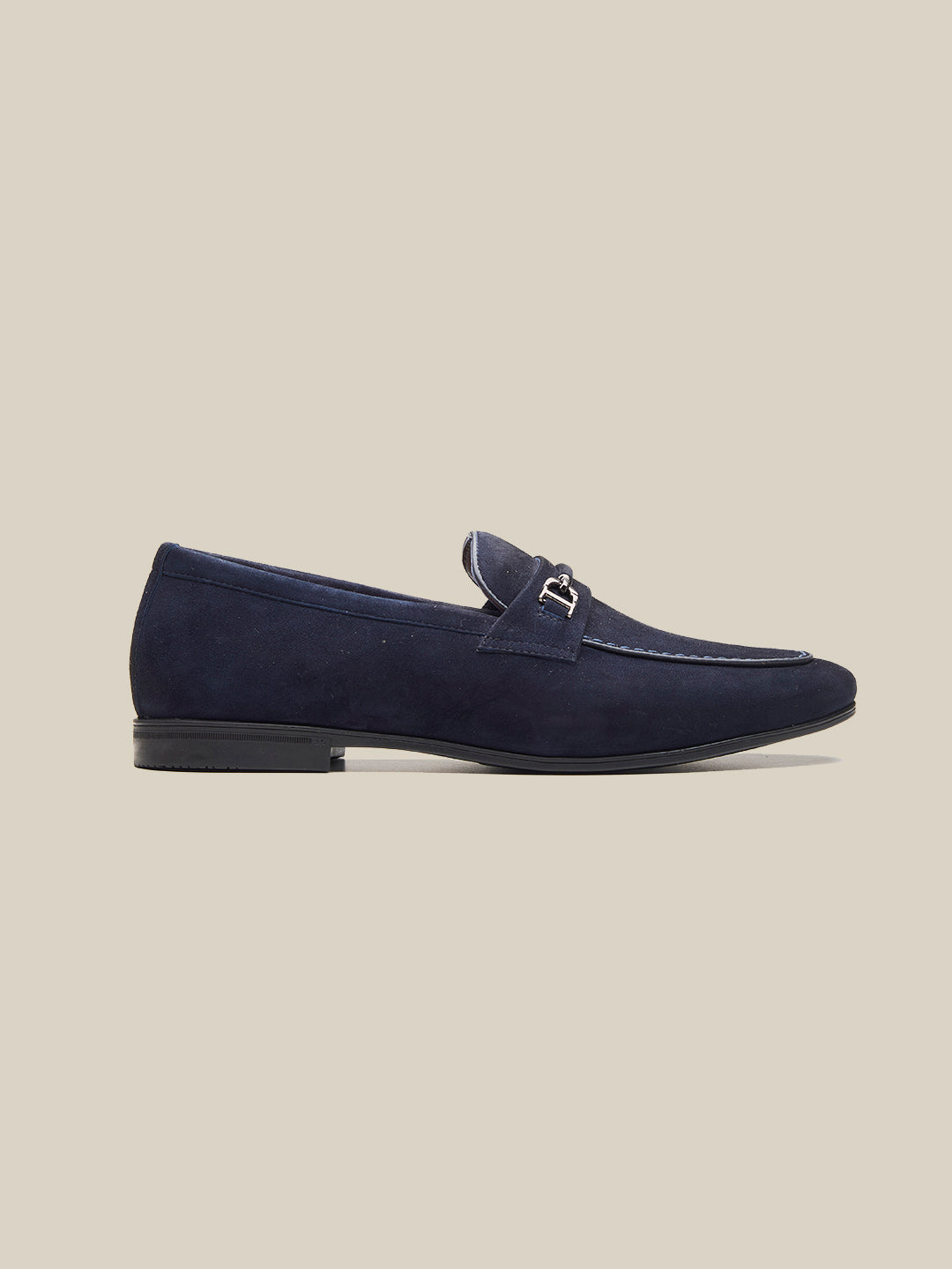 Nicholl Suede Leather Comfort Slip-Ons Shoes Navy