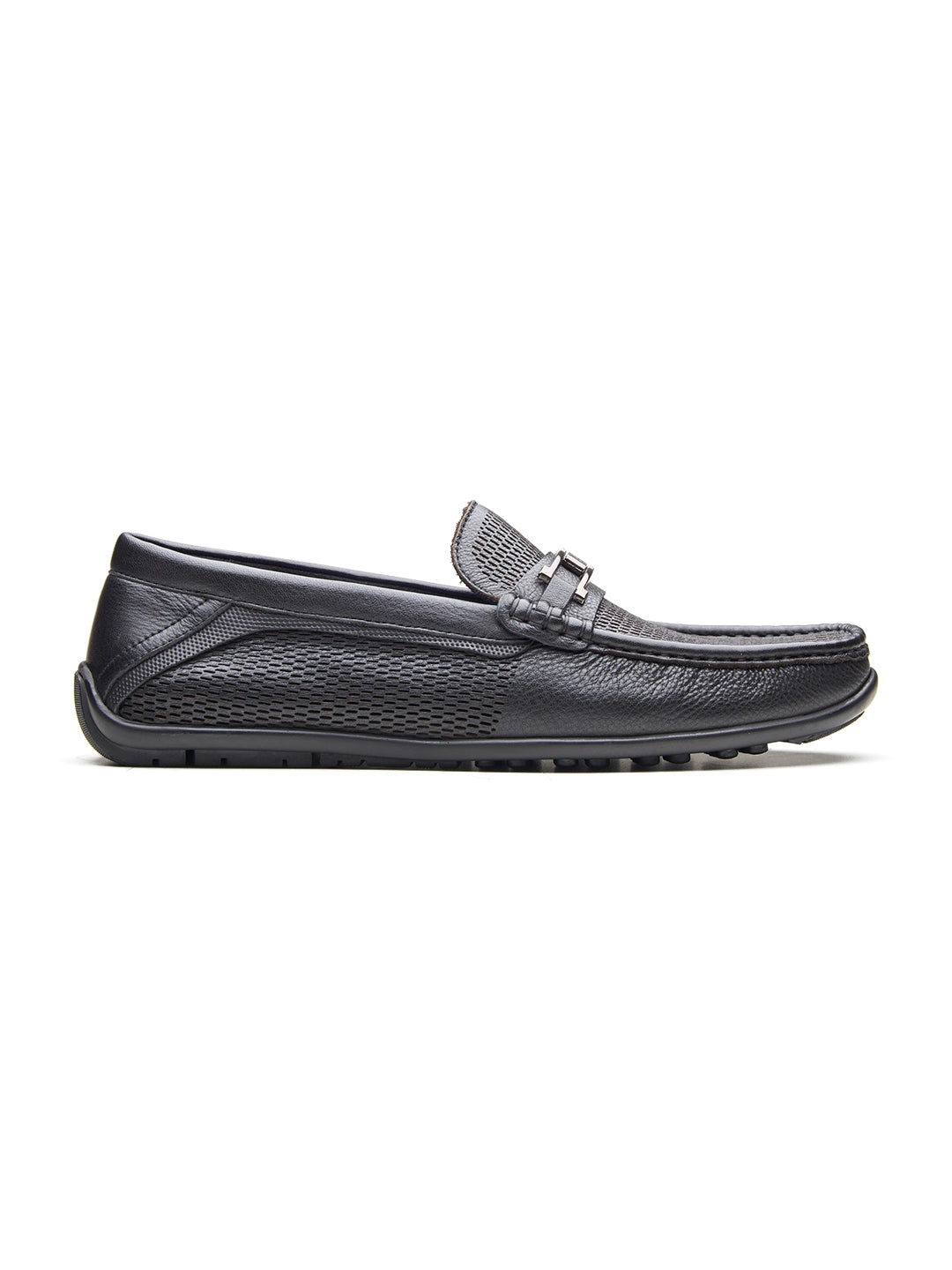 Orlando Leather Loafers Slip-on Shoes Black