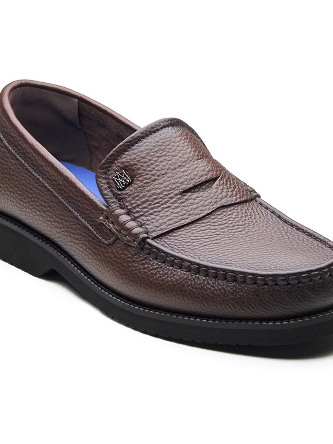 Benedo Leather Comfort Slip-on Shoes Brown