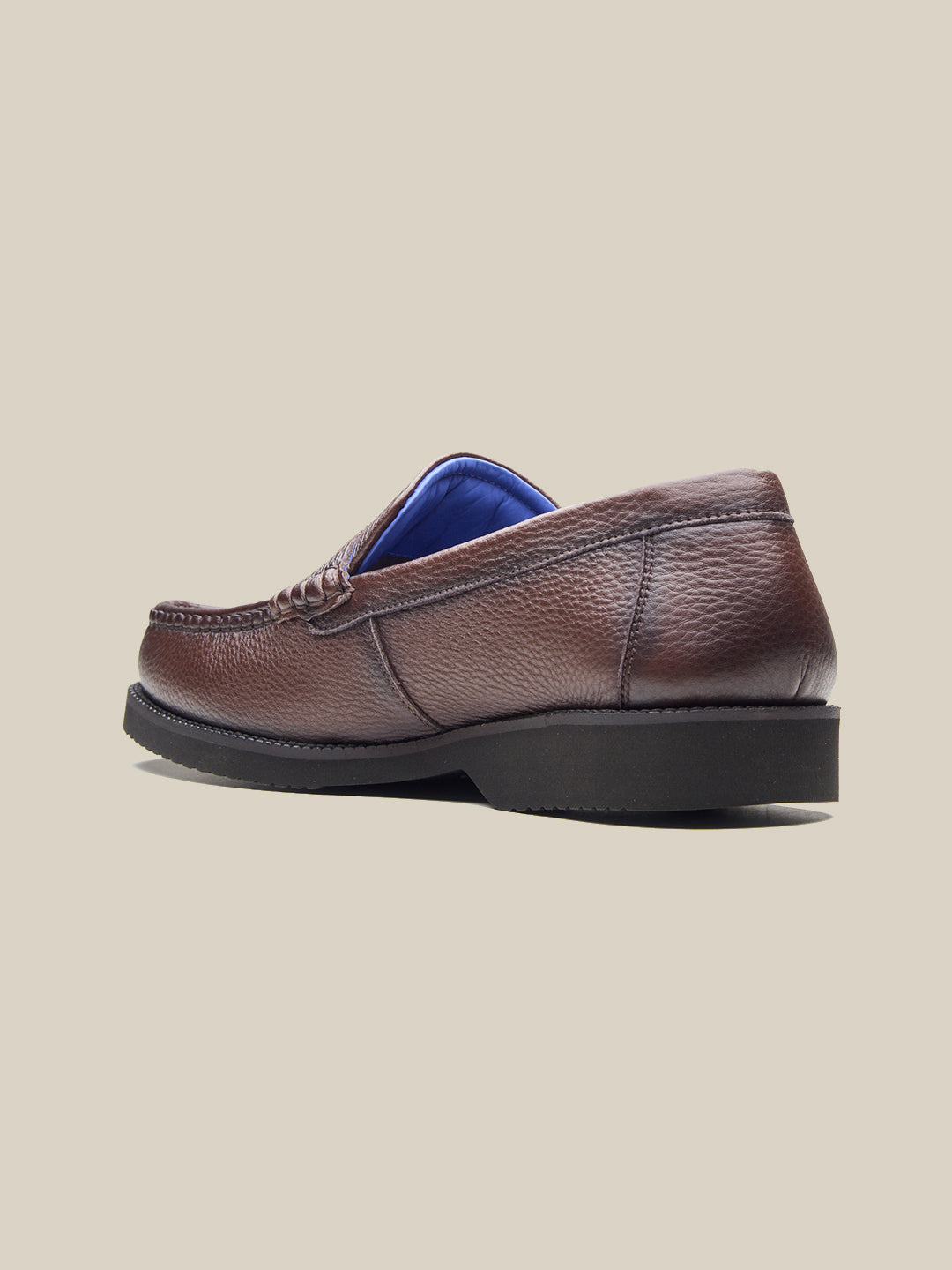Benedo Leather Comfort Slip-on Shoes Brown