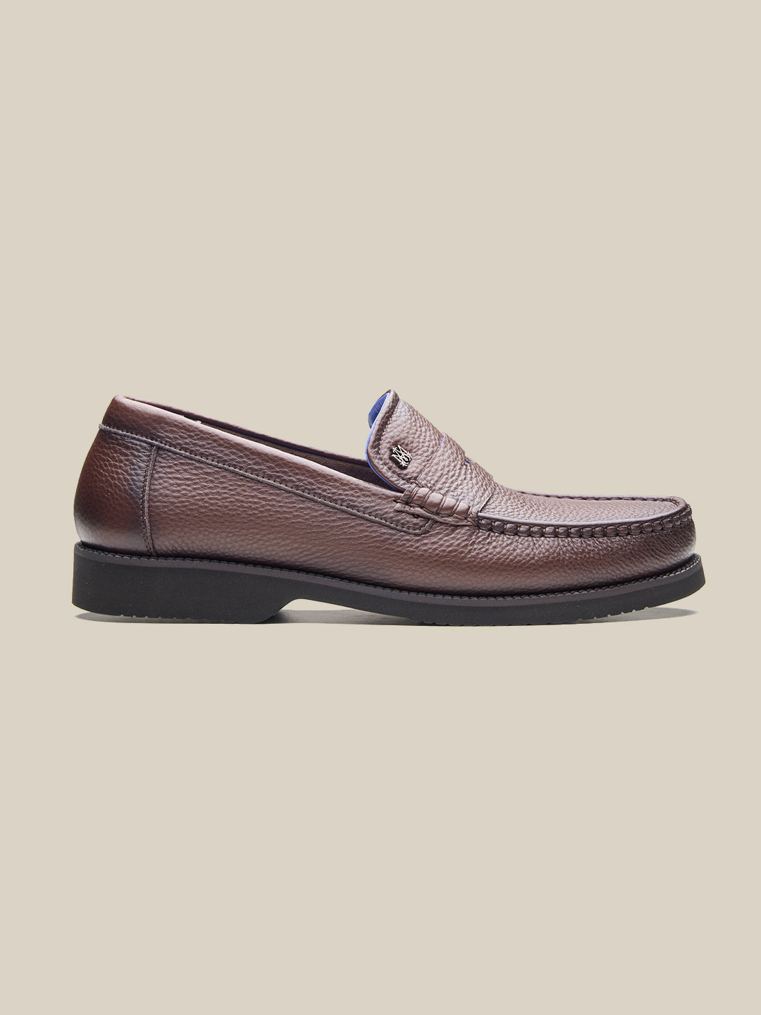 Benedo Leather Comfort Slip-on Shoes Brown