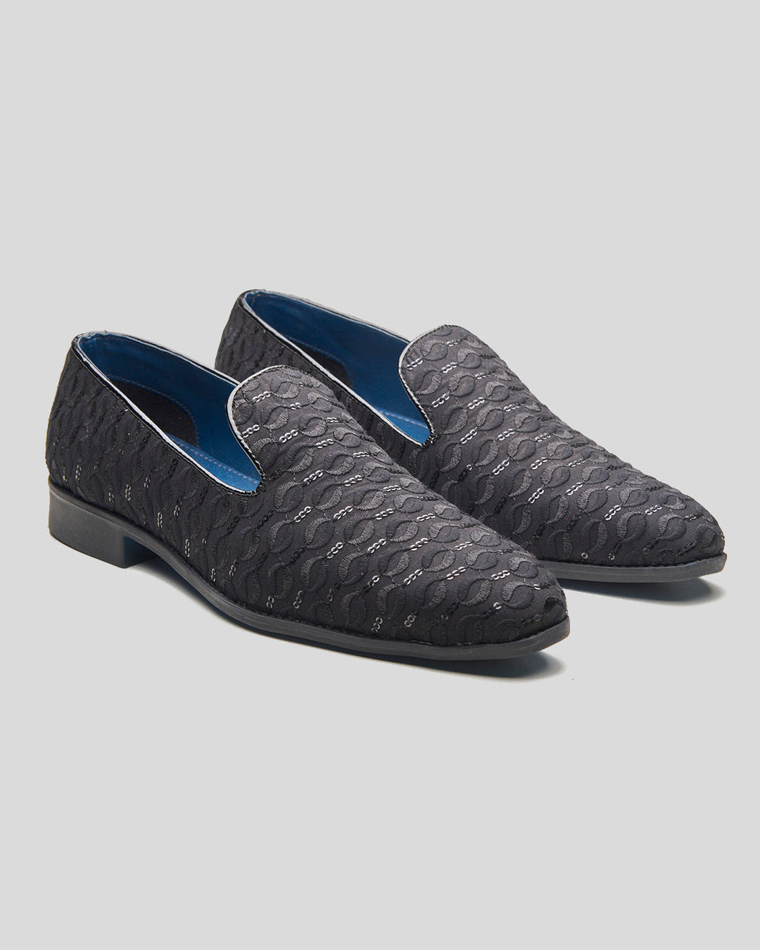 Isernia Ethnic Slip Ons Black