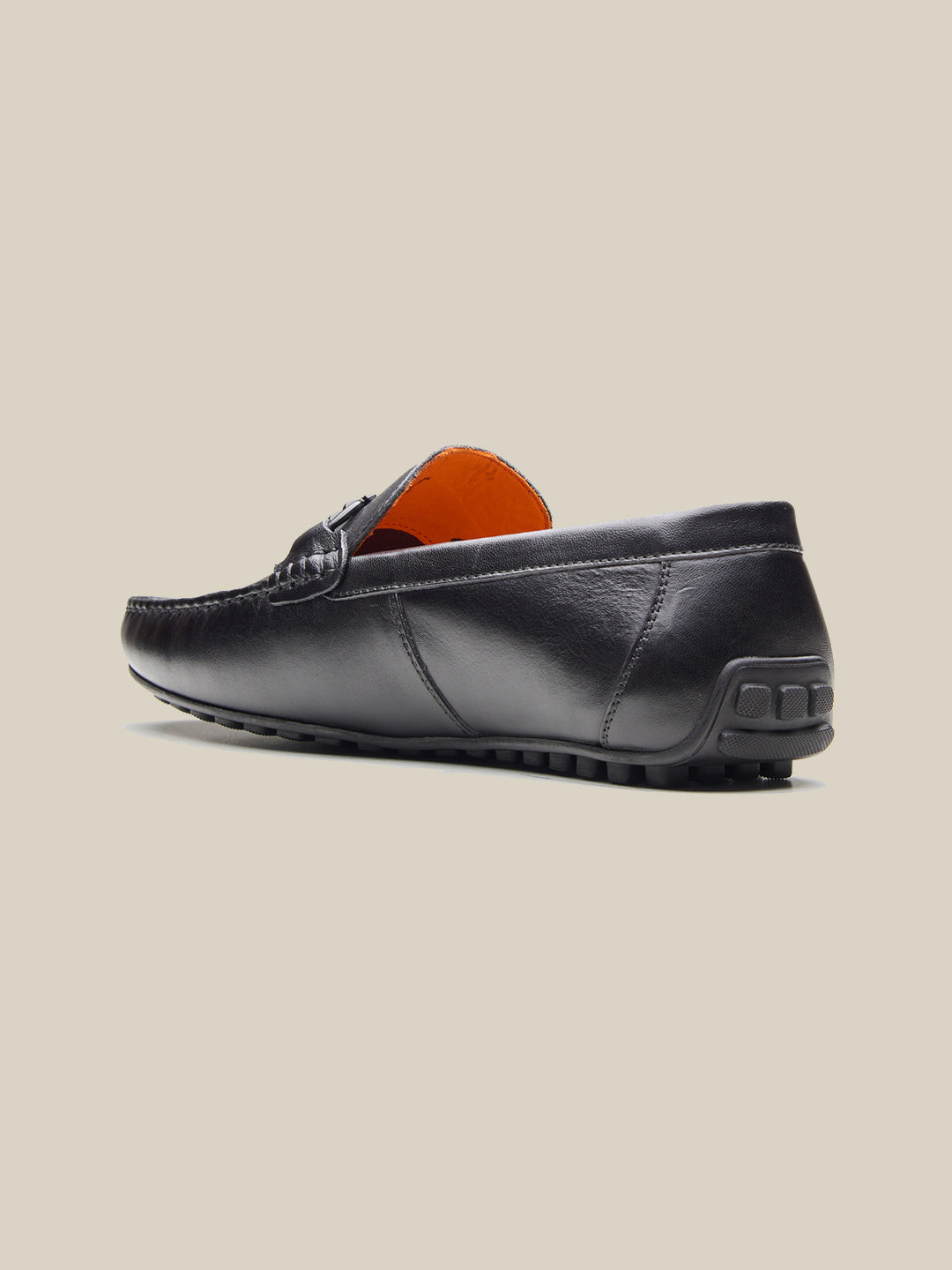 Paolo Leather Loafers Slip-on Shoe Black