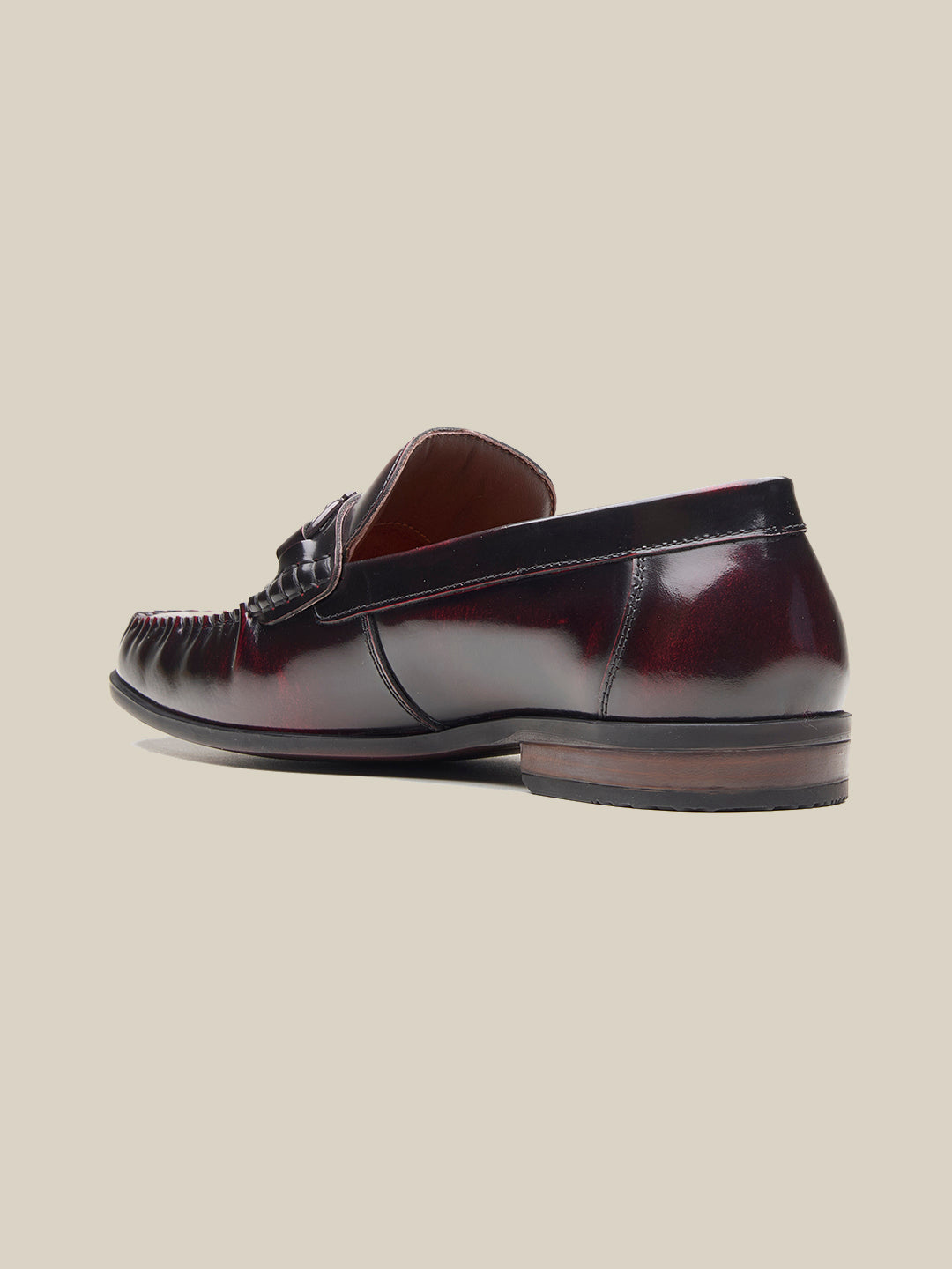 Milie Leather Loafers Cherry