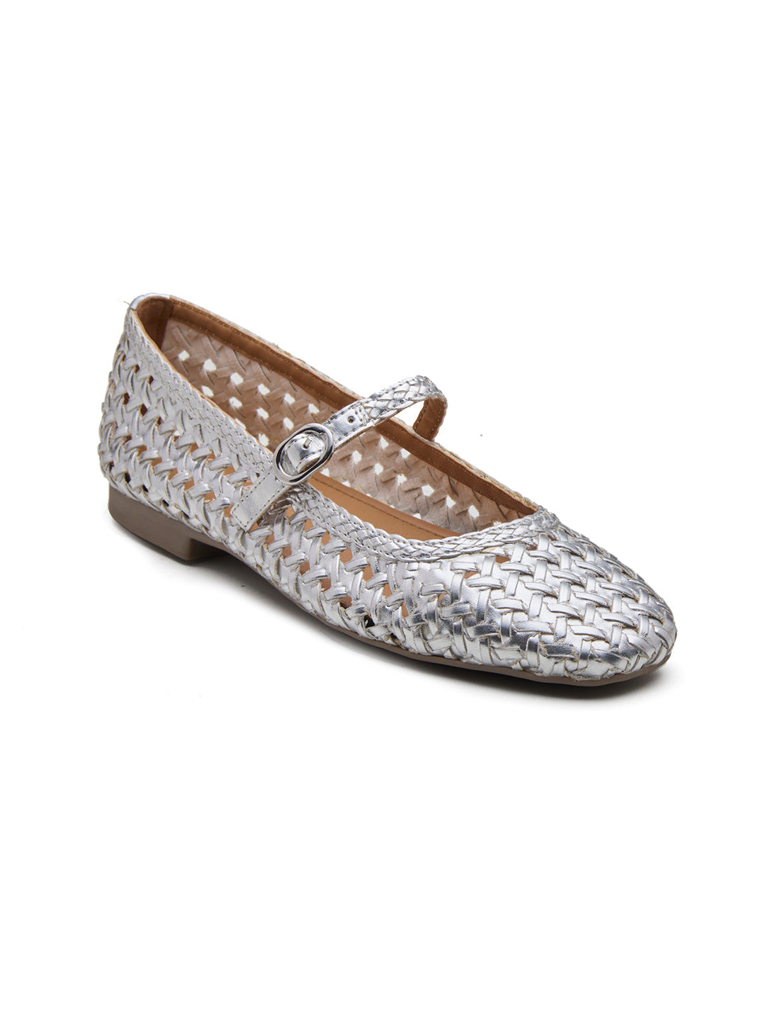 Grisete Mary Janes Silver