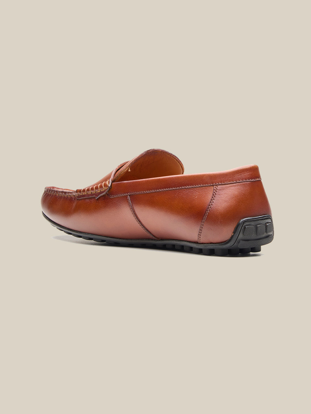 Henry Leather Monk Strap Loafers Tan