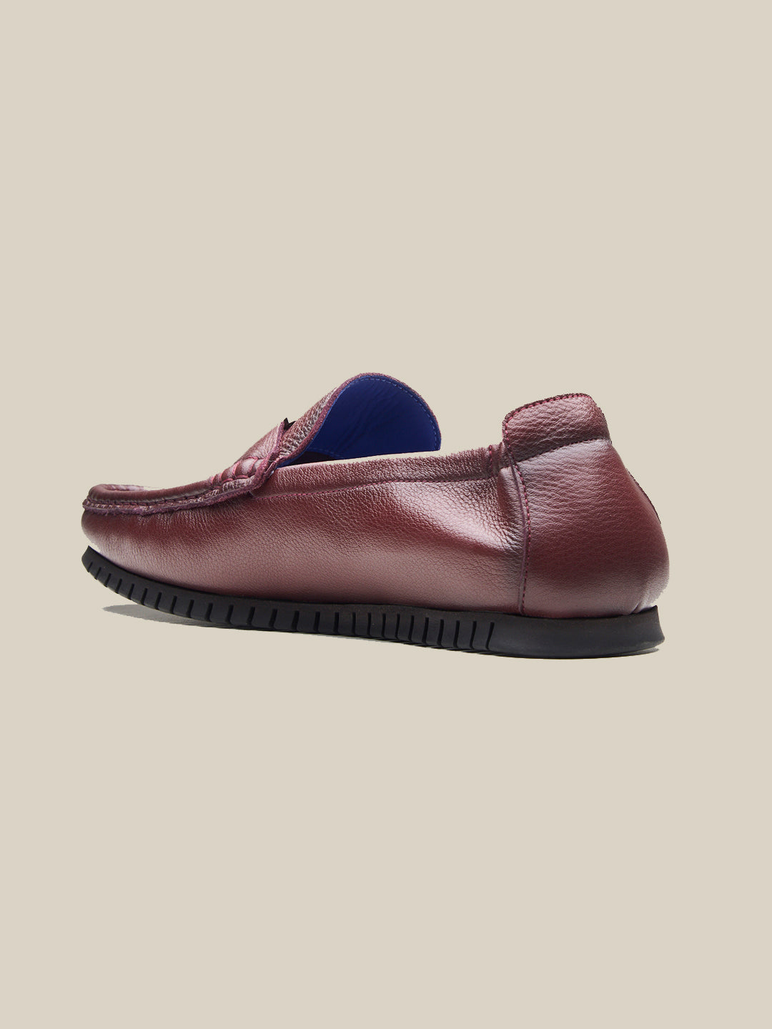 Enzo Leather Loafers Bordo