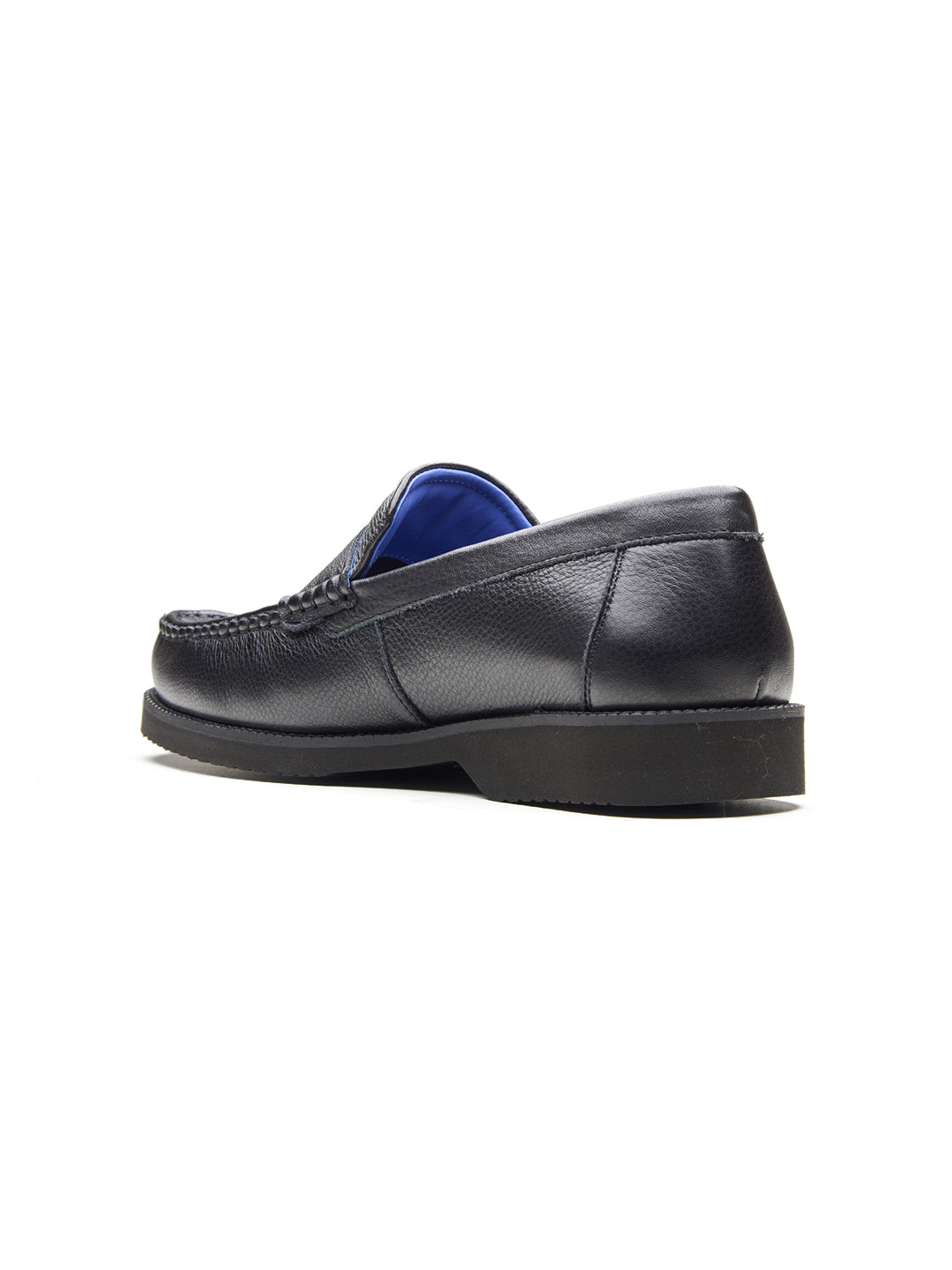 Benedo Leather Comfort Slip-on Shoes Black