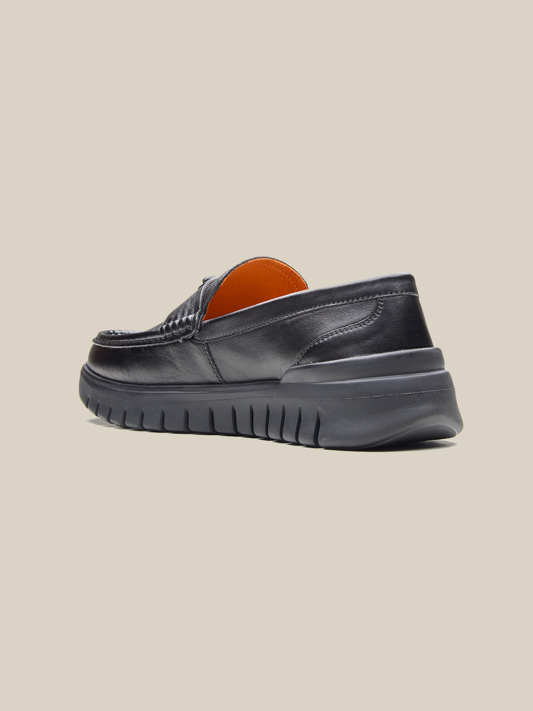 Cosimo Leather Comfort Slip-on Shoes Black