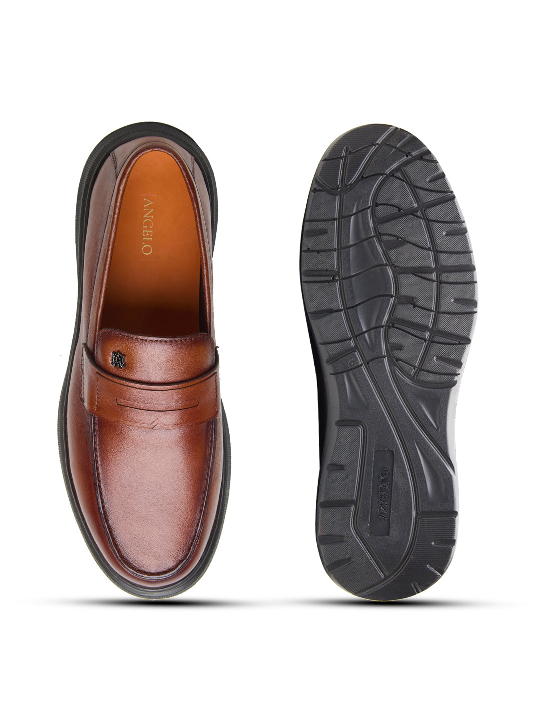 Ilario Leather Comfort Slip-on Shoes Tan