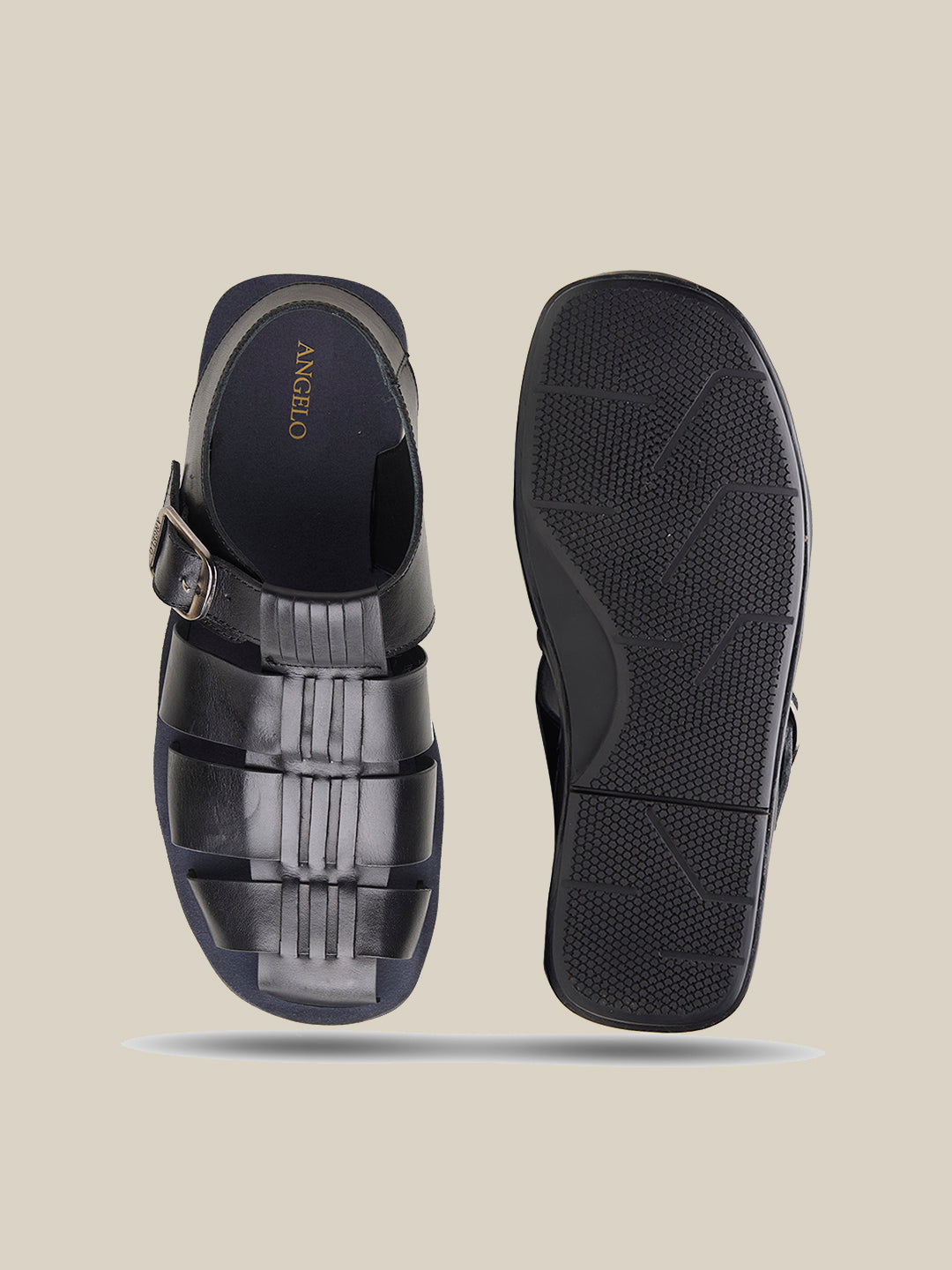Davis Leather Sandals Black