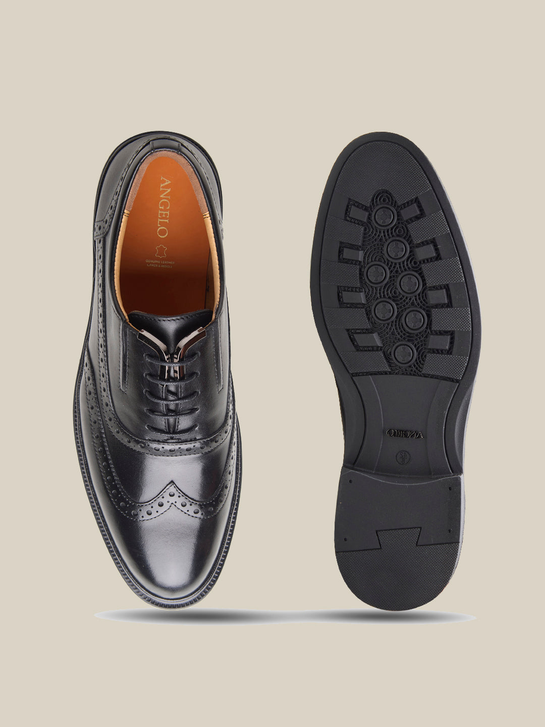 Fisher Leather Formals Shoes Black