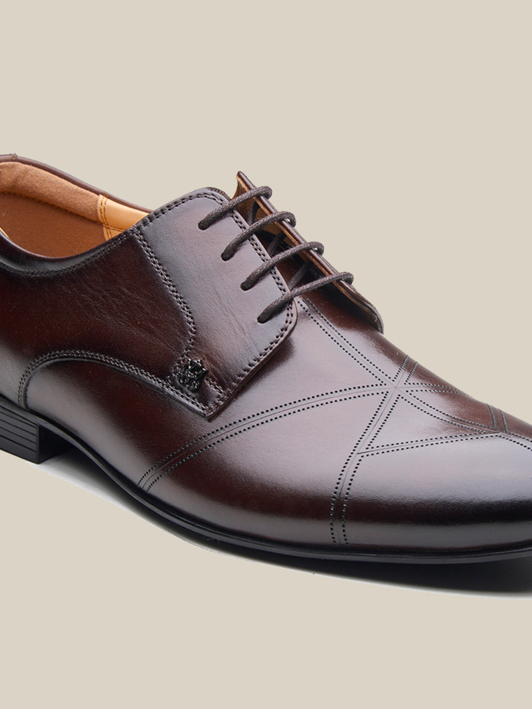 Lorenzo Leather Formal Lace Up Shoes Brown