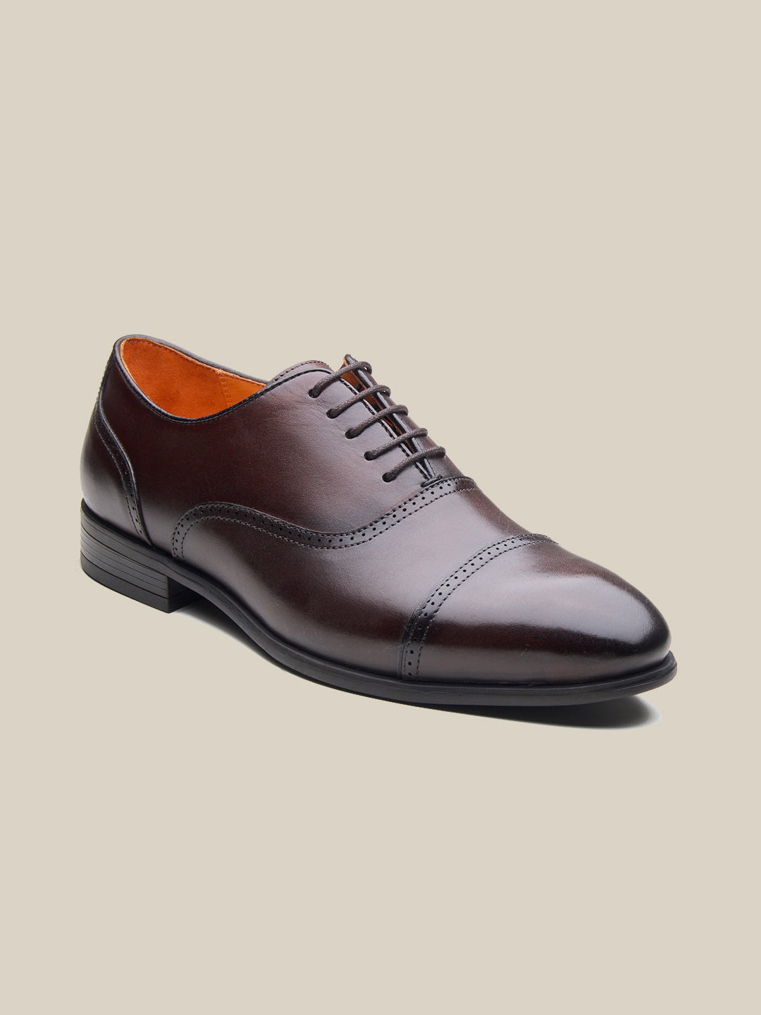 Massimo Leather Derby Shoes Brown