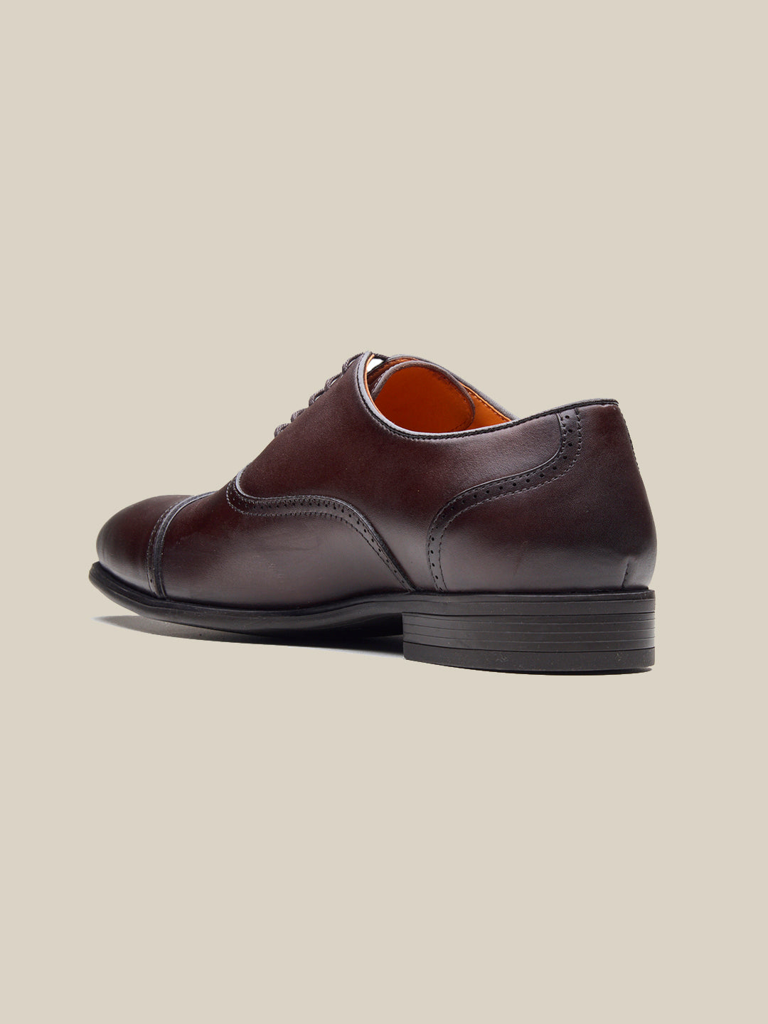 Massimo Leather Derby Shoes Brown