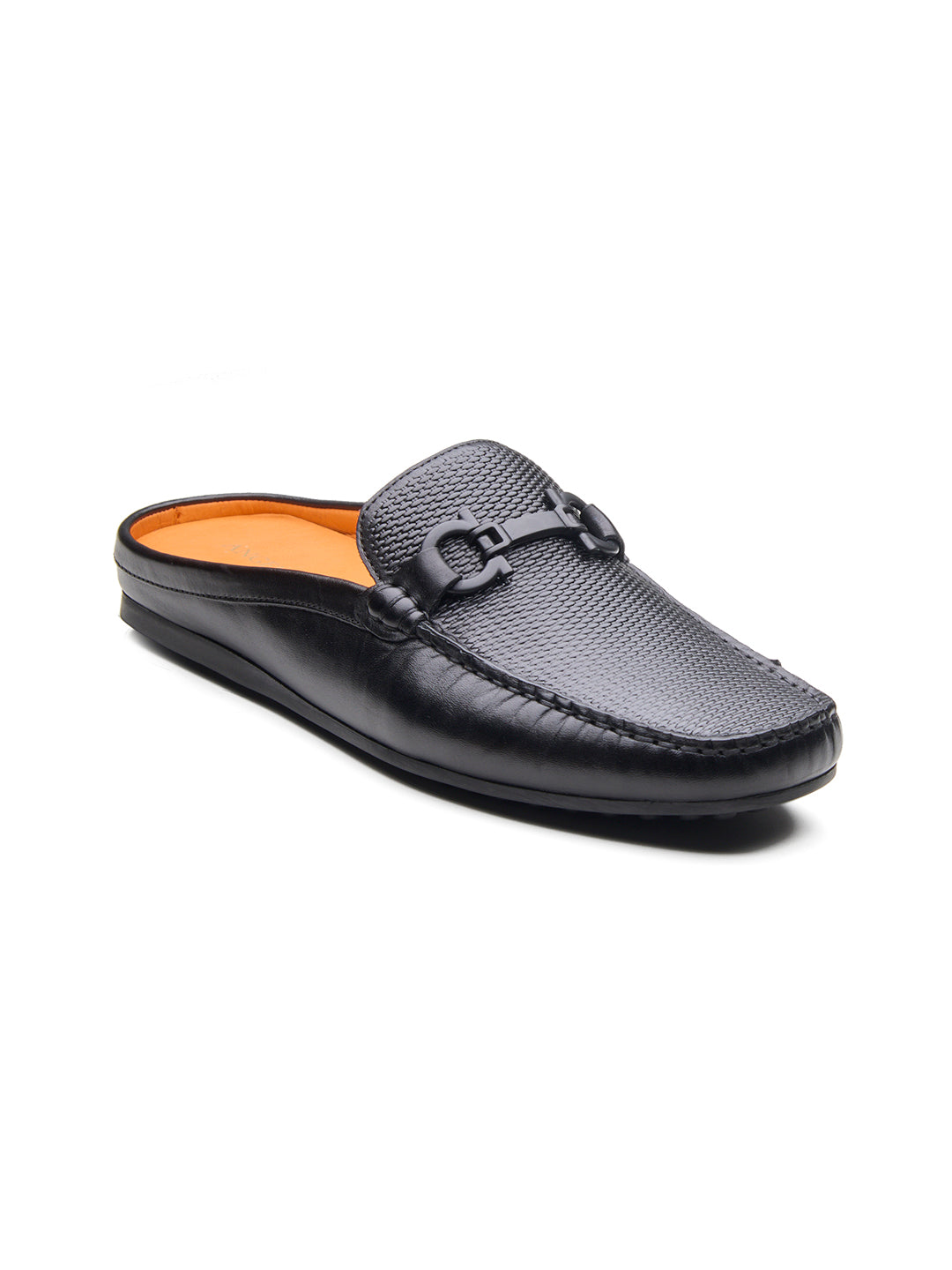 Enea Slip On's Leather Mules Black