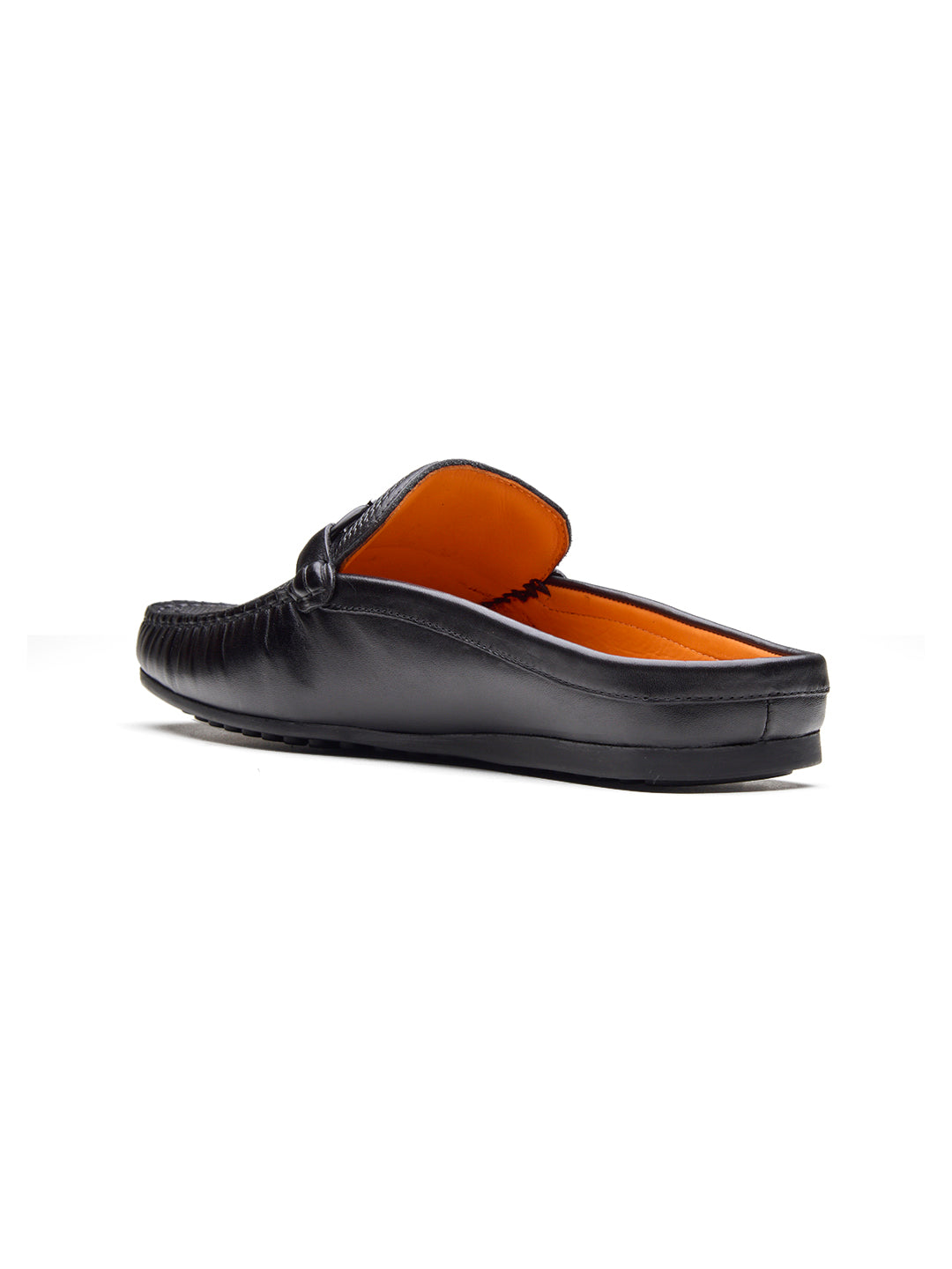 Enea Slip On's Leather Mules Black