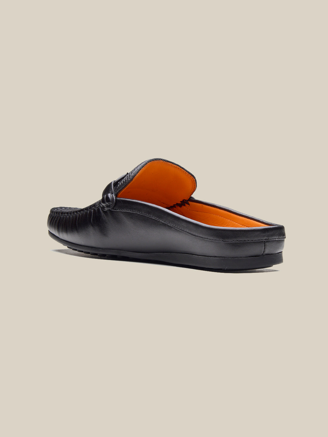 Enea Slip On's Leather Mules Black