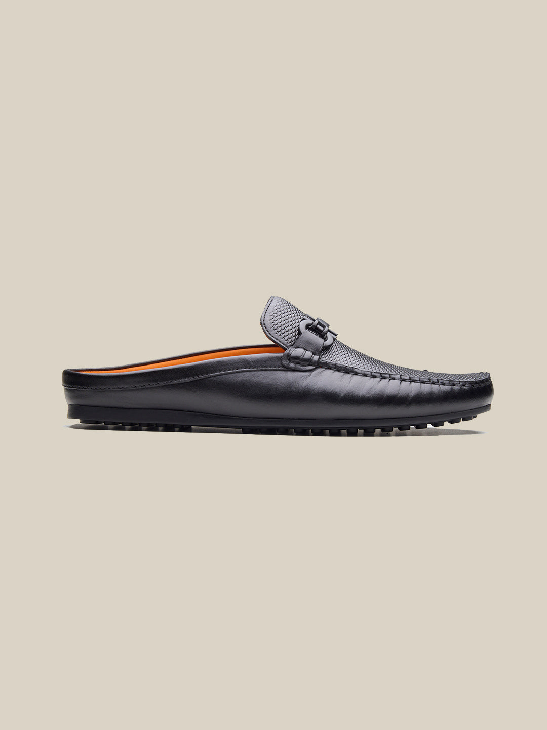 Enea Slip On's Leather Mules Black