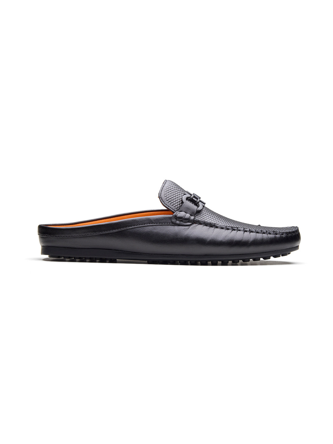 Enea Slip On's Leather Mules Black