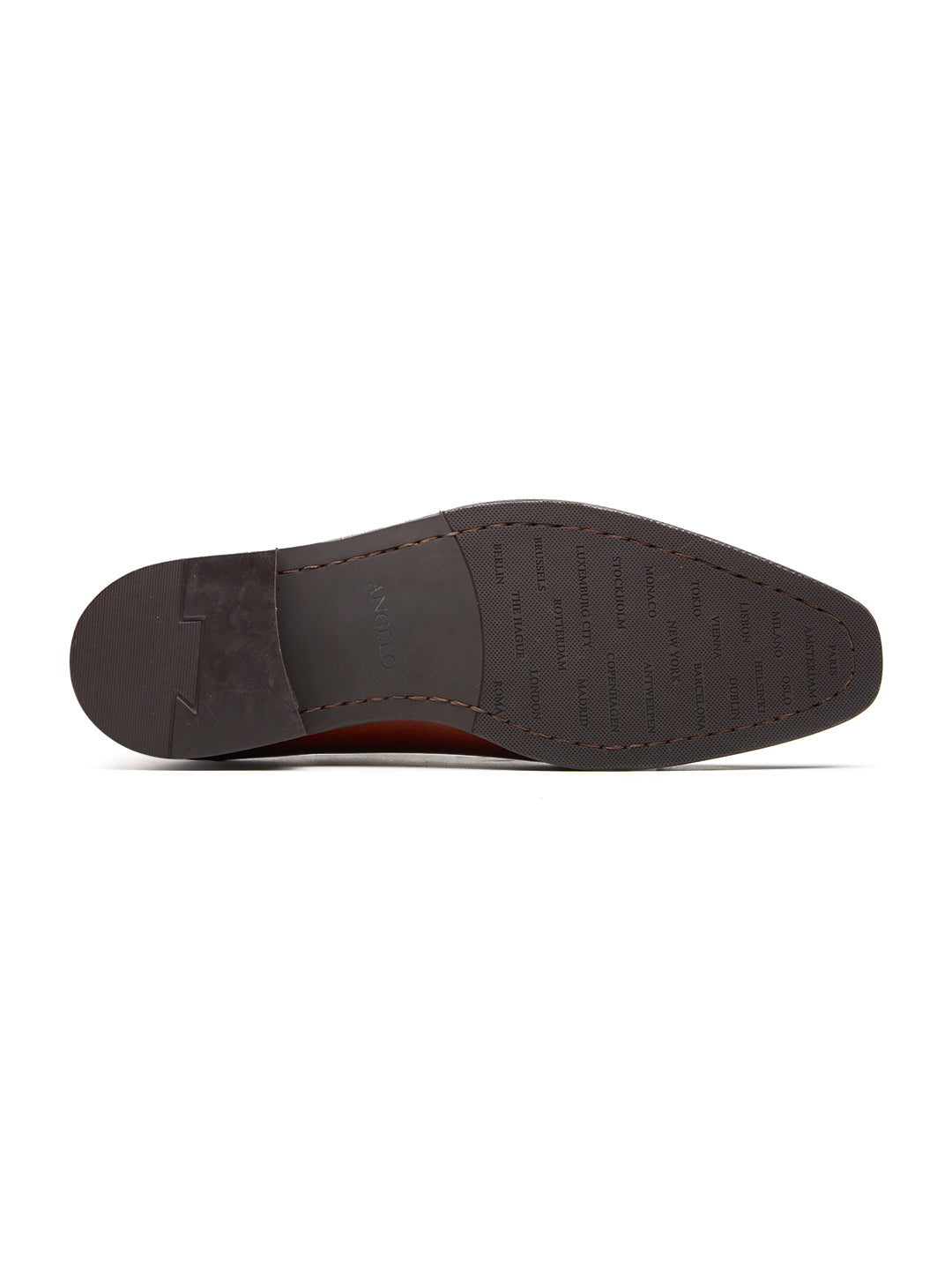 Emilio Leather Derby Shoes Tan