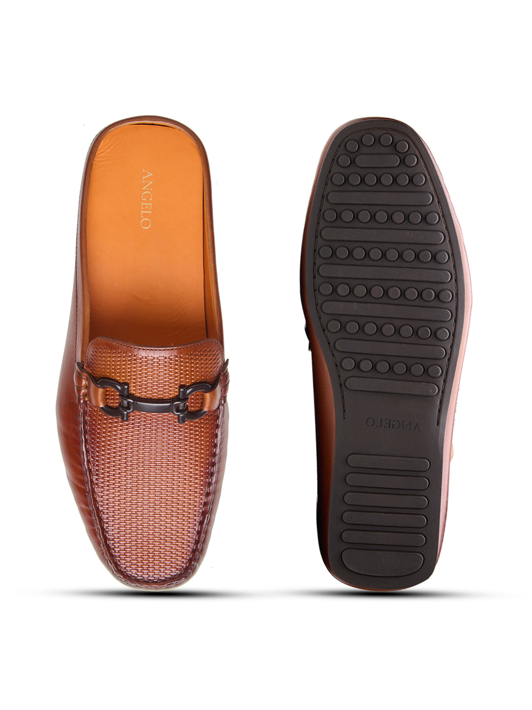 Enea Slip On's Leather Mules Tan