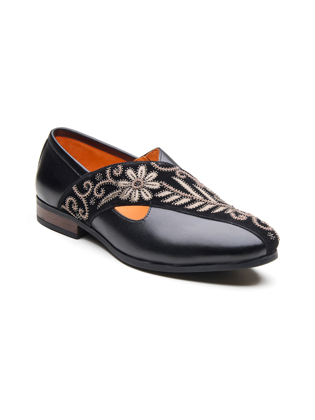 Kenzo Leather Ethnic Slip On's shoes Black