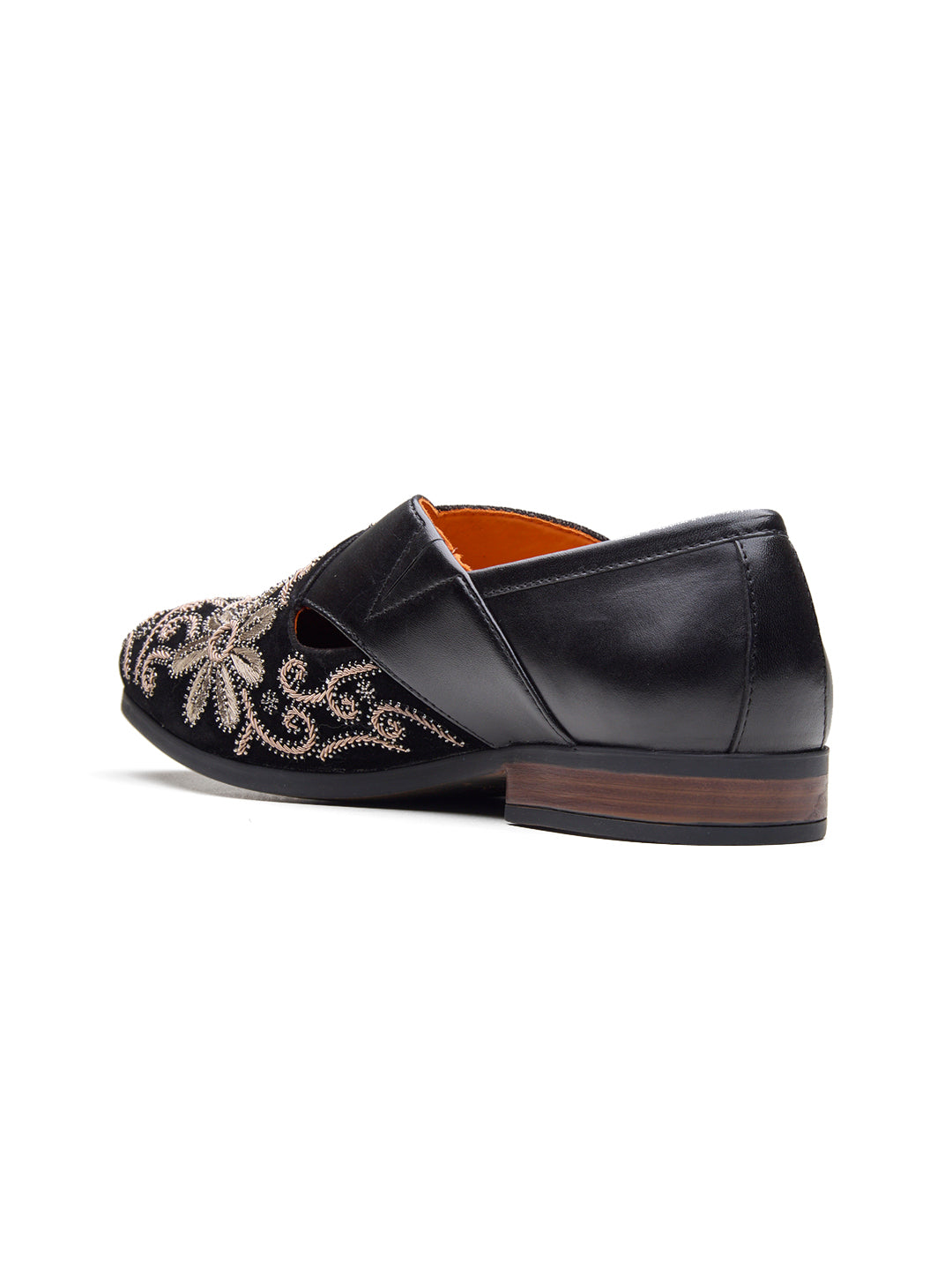 Kenzo Leather Ethnic Slip On's shoes Black