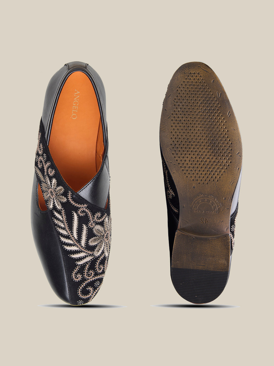 Kenzo Leather Ethnic Slip On's shoes Black