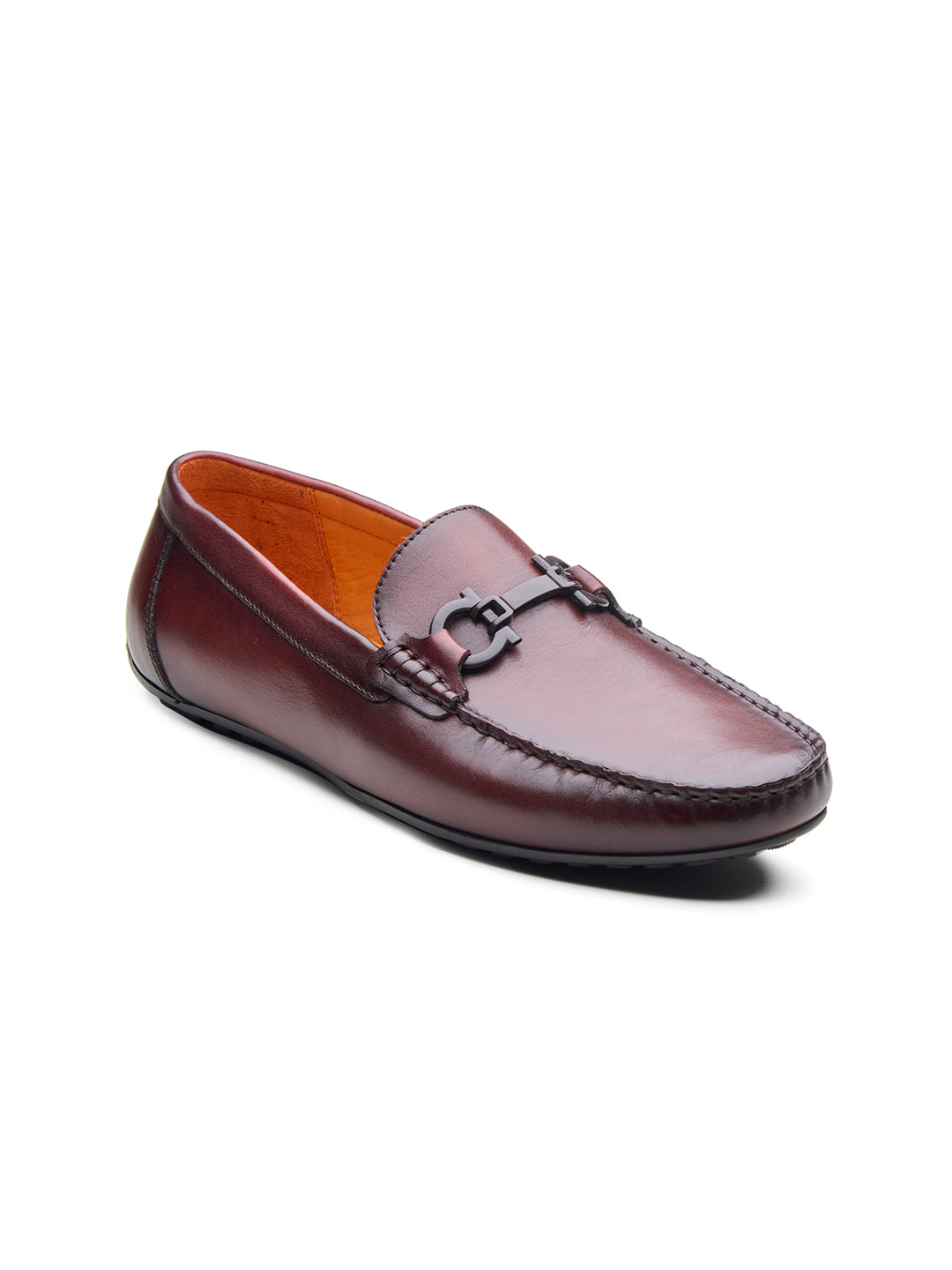 Paolo Leather Loafers Slip-on Shoe Bordo